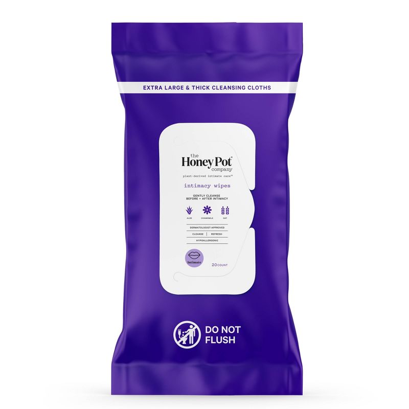The Honey Pot Company, Intimacy Cleansing Wipes - 20ct, 1 of 12