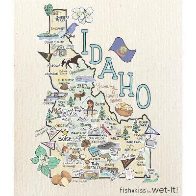 Wet it By Fishkiss State Washcloth - Idaho