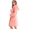 Just Love Womens Velour Solid Robe | Ladies Hooded Bathrobe - 2 of 4