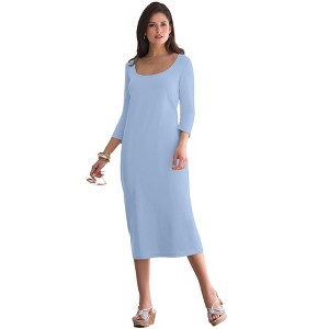 Jessica London Stretch Cotton T-Shirt Dress - 1 of 4