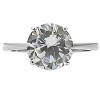 Slickblue Women’s 10mm Round Clear CZ Solitaire Ring, Polished Stainless Steel, Timeless Design, Size 5-10 - 4 of 4