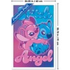 Trends International Disney Lilo and Stitch - Angel and Stitch Hug Framed Wall Poster Prints - 3 of 4