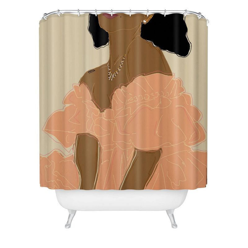 Gushin Over You Shower Curtain Pink - Deny Designs, 1 of 4