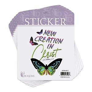 Dicksons Adhesive Sticker Decal for Journaling, Scrapbooking, and Accessory Personalization 3.75 x 4.75 Vinyl Nothing Is Impossible Floral - PACK of 6 - 1 of 1
