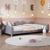 Okak Twin/Full Modern Platform Bed Frame with Cloud-Shaped Backrest,Upholstered Daybed Sofa Bed for Bedroom,Kids Room - 4 of 4