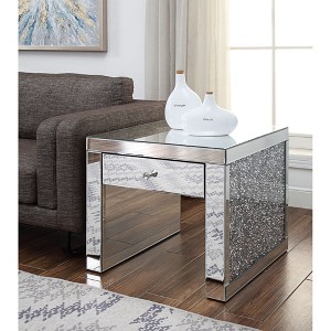 Mirrored End Table with Storage Drawer : Target