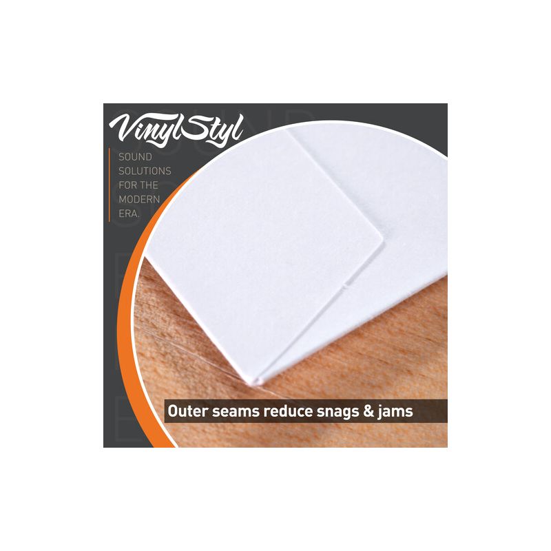 Vinyl Styl® 12 Inch Archival Inner Record Sleeves - HDPE-Lined - 50 Count (White), 4 of 5