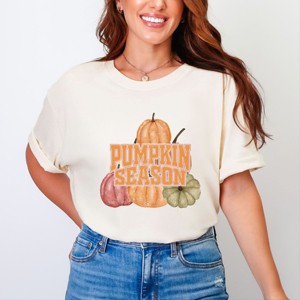 Simply Sage Market Pumpkin Season Distressed Garment Dyed Tee - 1 of 4
