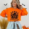 Simply Sage Market Women's Graphic Sweatshirt Howdy Pumpkin Checkered - 2 of 4
