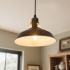 DORESshop 1-Light Rust Finish Pulley Pendant Light with 5m Cord and Button Switch, US Plug, Non-Integrated Bulb, Industrial Style - 2 of 4