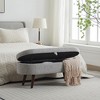 Vynxaria Gray Upholstered Storage Ottoman and Entryway Bench - Versatile 48" Design - 4 of 4