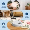 Scalloped Rug Washable Floral Living Room Rugs Large Non Slip Soft Bedroom Carpet for Nursery Botanical Print Under Table Rug for Dining Room - 4 of 4