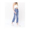 Women's Norah High Rise Frayed Hem Straight Jeans - FLYING MONKEY - 3 of 4