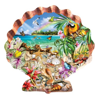 Sunsout Tropical Shells 800 pc Special Shape  Jigsaw Puzzle 95012