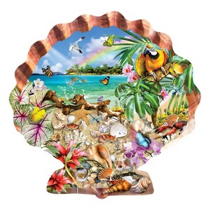 Sunsout Tropical Shells 800 pc Special Shape  Jigsaw Puzzle 95012 - 1 of 4