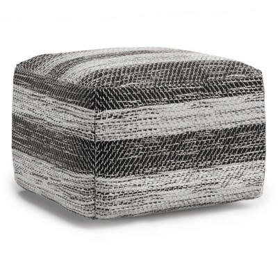 NicBex Square Pouf Ideal for Relaxing and Additional Seating Durable and Stylish Accent Furniture, Clay/Gray