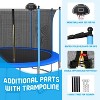 Belatt 14FT Trampoline with Enclosure Net and Basketball Hoop – Blue, Indoor/Outdoor Use - 3 of 4