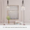 Hunter Fan Gatz with Clear Fluted Glass 1-Light Pendant Ceiling Light Fixture Matte Black - 4 of 4