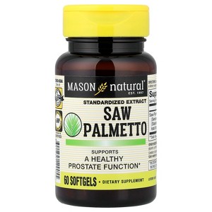 Mason Natural Saw Palmetto, Standardized Extract, 60 Softgels (160 mg per Softgel) - 1 of 4