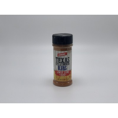 Adams Texas Style Smoked Ribs Low n' Slow Rub, 8.35 OZ