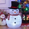 Set of 2 Christmas Lighted Snowman, 2 Ft Christmas Snowman Decorations - 2 of 4