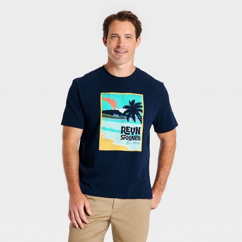 Мужские футболки Goodfellow & Co x Reyn Spooner Men's Big & Tall Beach Graphic T-Shirt - Goodfellow & Co™ x Reyn Spooner Navy XXLT