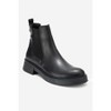 Orliss - Black Genuine Leather Elastic Panel Chelsea Boot (Women) | Forever & Always Shoes - 3 of 4
