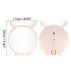 Unique Bargains Durable Cartoon Deer Desktop Cosmetic Mirror 1 Pc - 2 of 3