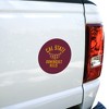 California State University Dominguez Hills Toros Logo Automotive Car Refrigerator Locker Vinyl Circle Magnet - 2 of 4