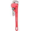 KTMBDW Heavy Duty Steel Straight Pipe Wrench, Adjustable Plumbing Wrench, Drop Forged, Red - 3 of 4
