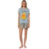 Disney Winnie-the-Pooh Women's Good Morning Hunny Sleep Pajama Set Baby Blue - 2 of 4