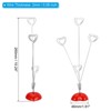 Unique Bargains Metal Heart Shape Pictures Table Number Memo Place Card Holder - 2 of 4