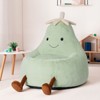 JIONJOY 31" Eggplant-Shaped Toddler Chair - Soft Plush Kids Sofa with Washable Cover, Ages 4-12 - 2 of 4