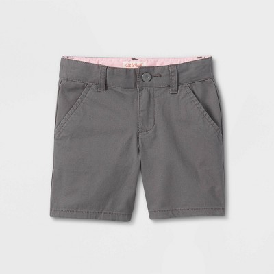 Toddler Girls' Uniform Chino Shorts - Cat & Jack™ Gray