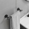 BWE 3-Piece Bath Hardware Set with Towel Hook and Toilet Paper Holder and Towel Bar Wall Mount - 2 of 4