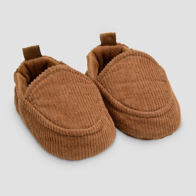 Image of Carter's Just One You® Baby Comfy Slippers - Brown 0-3M