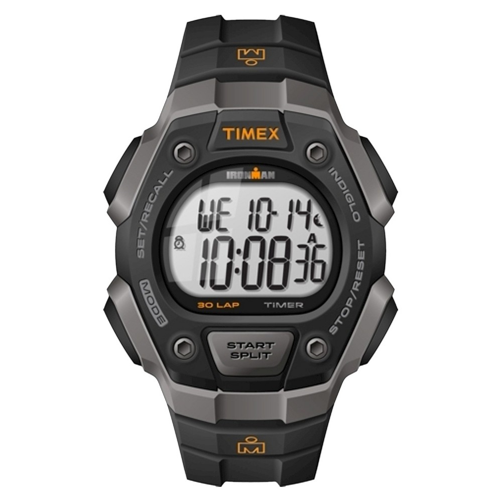 Photos - Wrist Watch Timex Men's  Ironman Classic 30 Lap Digital Watch - Black T5K821JT 