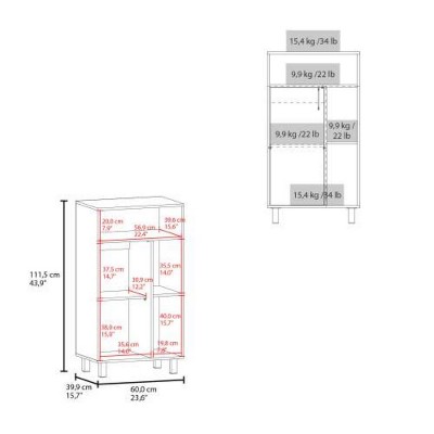 LunaLulinlk White Kitchen Open Storage Cabinets