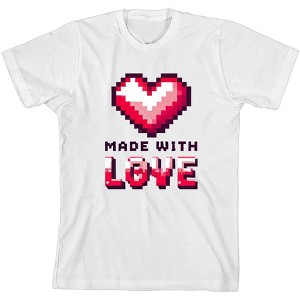 "Made With Love" Youth Crew Neck Short Sleeve Tee - 1 of 2