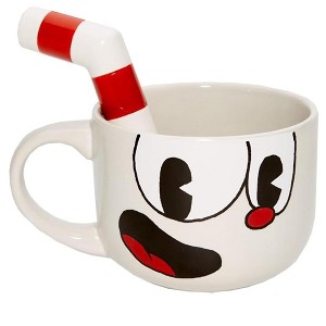 Just Funky Cuphead 20oz Ceramic Molded Mug, Cuphead - 1 of 4