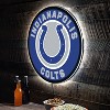 Evergreen Ultra-Thin Edgelight LED Wall Decor, Round, Indianapolis Colts- 23 x 23 Inches Made In USA - 2 of 4