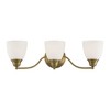 Livex Lighting Somerville 3 - Light Vanity in  Antique Brass - 2 of 4