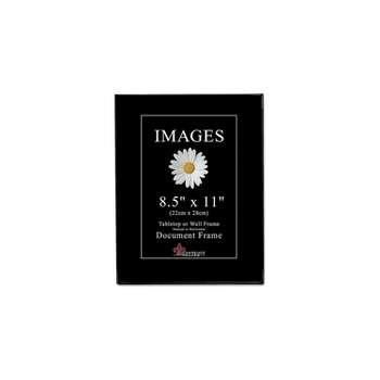 Lawrence Frames Image Collection 8.5" x 11" Plastic Black Picture Frame 6/Pack 350081