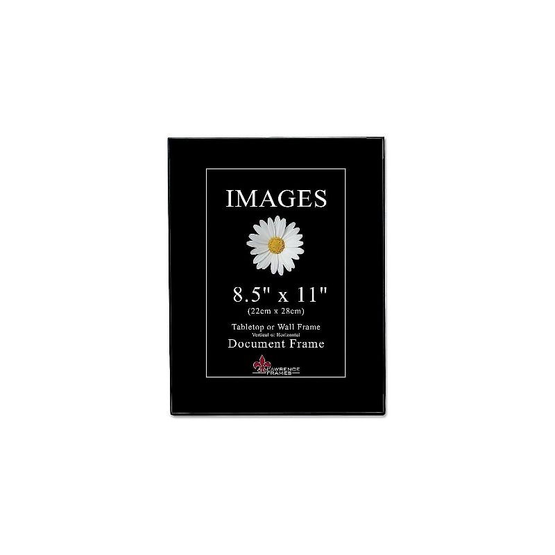 Lawrence Frames Image Collection 8.5" x 11" Plastic Black Picture Frame 6/Pack 350081, 1 of 2