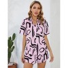 Women 2 Piece Outfit Summer Short Sleeve Top and Shorts Sweatsuit Sets with Pockets - 2 of 4