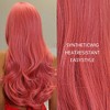 Jessie's Wig 26 Inch Wavy Wig For Party Synthetic Wig Hot Pink 1 Pc/Pack - 3 of 4