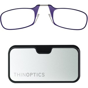 ThinOptics Secure Fit Armless Ultralight Reading Glasses with Metal Finish Pod - 1 of 1