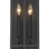 Possini Euro Design Metrix 26" High Farmhouse Rustic Rectangular Outdoor Wall Light Fixture Mount Porch House Exterior 2-Light Black Clear Glass Shade - 3 of 4