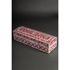 Jodhpur Mother of Pearl Decorative Box, Burgundy, 12" - image 3 of 4