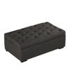 Whisen 49.6" Convertible Ottoman Sleeper Sofa Bed with Memory Mattress - Space-Saving Tufted Design for Small Living Rooms - 2 of 4